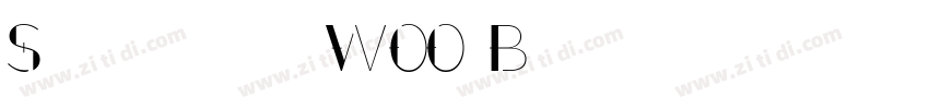 September W00 Bold字体转换